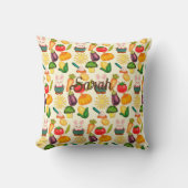 バニーラビットベジタブル農家 クッション (正面)