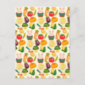 バニーラビットベジタブル農家 ポストカード (正面)