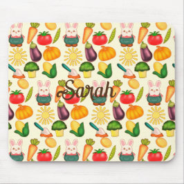 バニーラビットベジタブル農家 マウスパッド