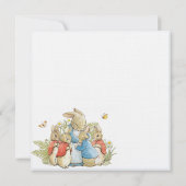 バニーラビットベビーシャワー招待状 (裏面)