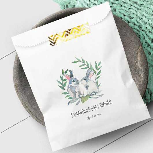 バニーラビットベビーシャワー フェイバーバッグ