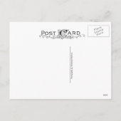 バニーラビットボウルに座ってレトロイースター シーズンポストカード (裏面)