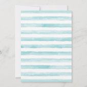 バニーラビットボーイベビーシャワーブルー招待状 招待状 (裏面)