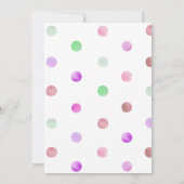 バニーラビットマジシャン魔法ショーガール誕生日 招待状 (裏面)