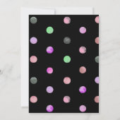 バニーラビットマジシャン魔法ショーブルクガール誕生日 招待状 (裏面)