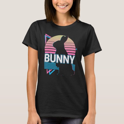 バニーラビットレトロ Tシャツ (正面)