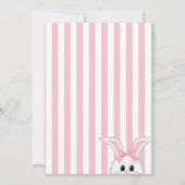 バニーラビット誕生日招待状 招待状 (裏面)