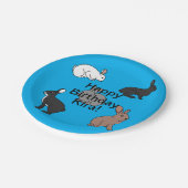 バニーラビット誕生日 ペーパープレート (アングル)