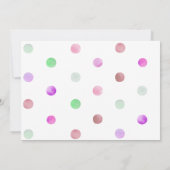 バニーラビット魔法ショーガール誕生日写真 招待状 (裏面)