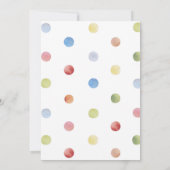 バニーラビット魔法ショーボーイ誕生日写真 招待状 (裏面)