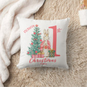 バニーラビット1stパーソナライズ初めてのクリスマス クッション (ブランケット)