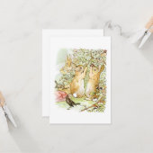 バニーラビット：ブラックベリー狩り（ビアトリックス・ポッター） カード (正面/裏面インサイチュ)