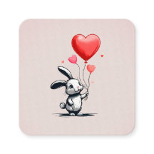 バニーラブバルーンValentine's card