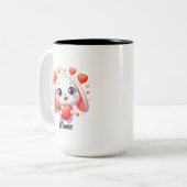 バニーラブマグ ツートーンマグカップ (正面左)