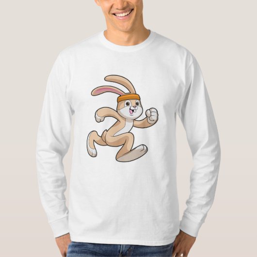 バニーランニングアットヘッドバンド Tシャツ (正面)