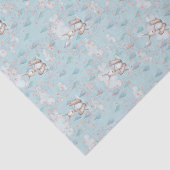 バニーリース雲&雨粒 – 青 薄葉紙 (詳細)