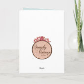 バニーヴィンテージ生殖の少女 シーズンカード (裏面)