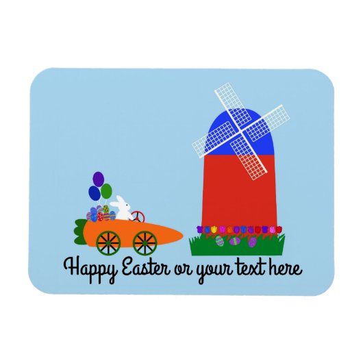 バニー乗りニンジン車#4磁石 マグネット (横)