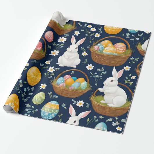 バニー人気があるハッピーイースターコレクション ラッピングペーパー (アンロールド)