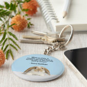 バニー仏教の基本キーチェーン キーホルダー (側面)