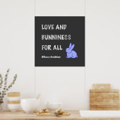 バニー仏教「愛と不潔」のポスター ポスター (キッチン)