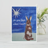 バニー付きクリスマスカード シーズンカード (スタンド正面)