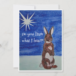 バニー付きクリスマスカード シーズンカード