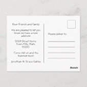 バニー写真引っ越しました |新しいホーム案内 ポストカード (裏面)