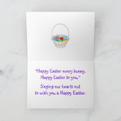 バニー合唱団 シーズンカード (内部)