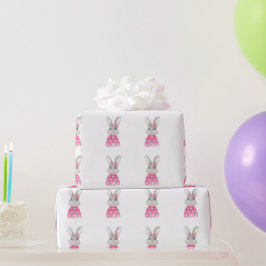 バニー名門私立校風のラビットボウ ラッピングペーパー