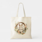 バニー大切ラビットと春の花 トートバッグ (裏面)