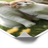 バニー子猫パピーメドウウォールアートデコールポスター ポスター (角)