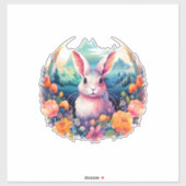 バニー山花オレンジ シール (シート)