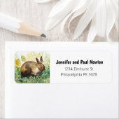 バニー差出人住所ラベル ラベル (インサイチュ)