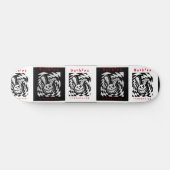 バニー市松模様にカオススケートボード! スケートボード (横)