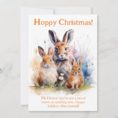 バニー応援とホッピーのクリスマスの願い シーズンカード (正面)