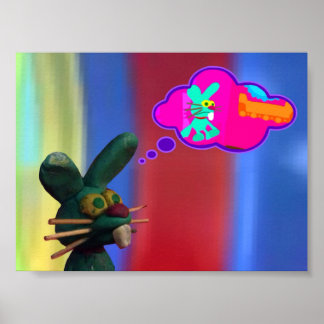 バニー想像がアニメーション ポスター