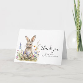 バニー折りサンキューカード カード