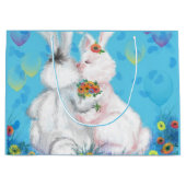 バニー抱き枕 – ハグ ラージペーパーバッグ (正面)