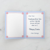 バニー抱擁イースター シーズンカード (内部)