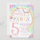 バニー招待状レインボーバニー招待状ソームバニー 招待状 (正面)