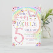 バニー招待状レインボーバニー招待状ソームバニー 招待状 (スタンド正面)