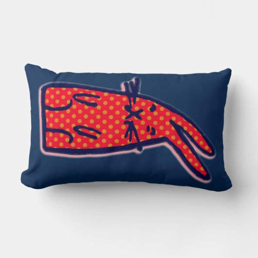 バニー枕を抱き締める ランバークッション (正面)