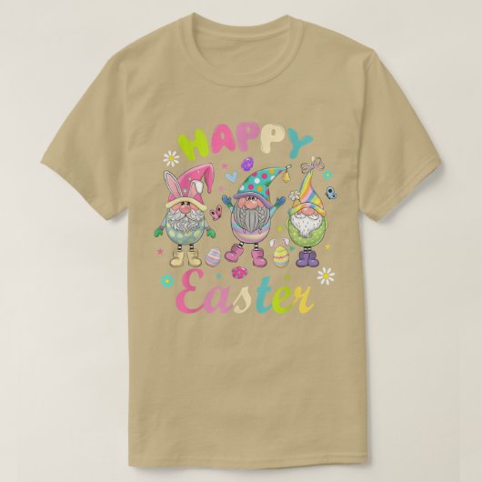 バニー格言ハグイースターエッグハッピーイースターデイ Tシャツ (デザイン正面)