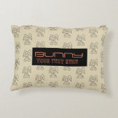 バニー模様 アクセントクッション (裏面)