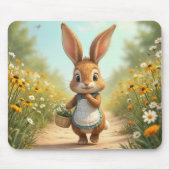バニー歩くダウンザカントリーパス マウスパッド (正面)