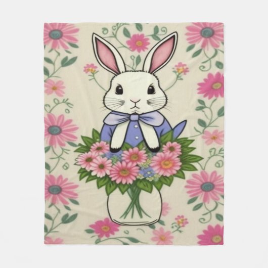 バニー毛布 フリースブランケット (正面)