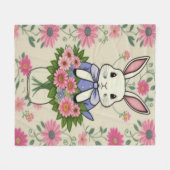 バニー毛布 フリースブランケット (正面(横))