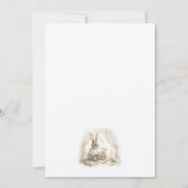 バニー男女兼用ベイビーシャワー サンキューカード (裏面)