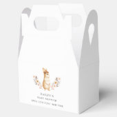 バニー男女兼用ワイルドフラワー赤ちゃんシャワー フェイバーボックス (オープン)